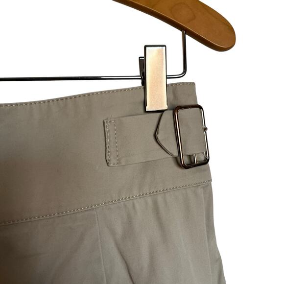 & Other Stories Belted Waist Pleated Trousers Ghurka Waistband Pants Tan Size 10 - Picture 7 of 14